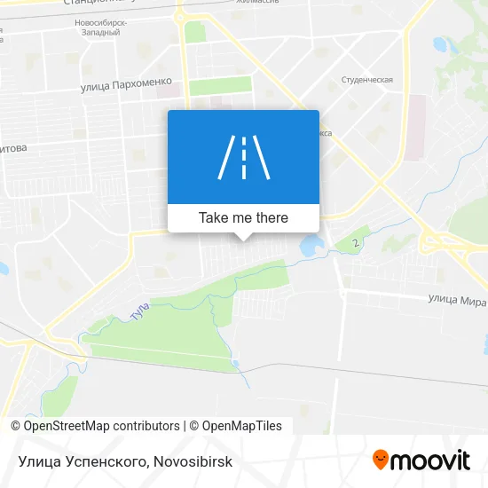 Улица Успенского map