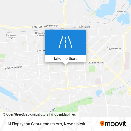 1-Й Переулок Станиславского map
