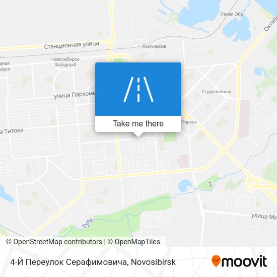 4-Й Переулок Серафимовича map