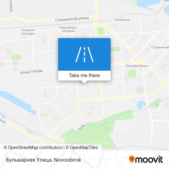 Бульварная Улица map