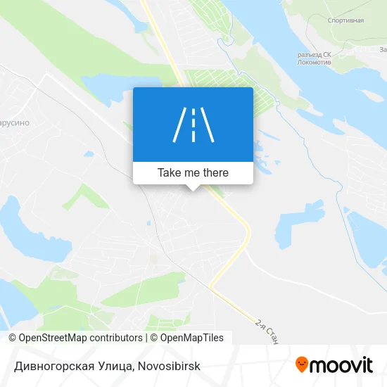Дивногорская Улица map