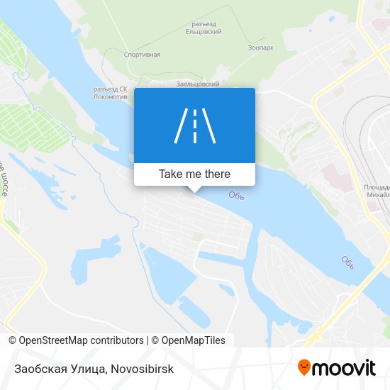 Заобская Улица map