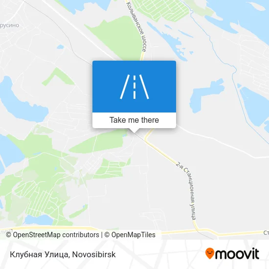 Клубная Улица map