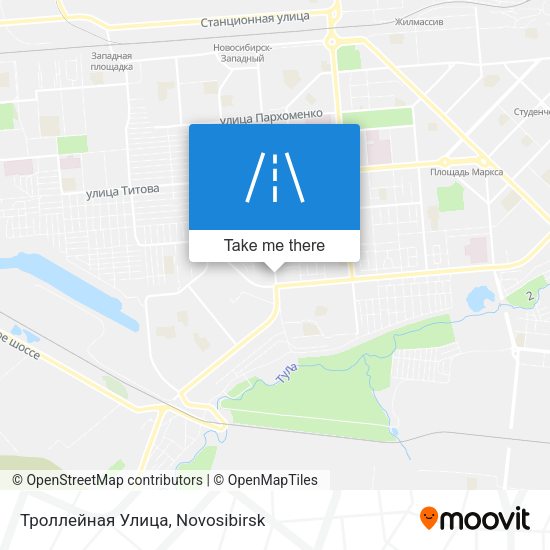 Троллейная Улица map