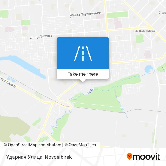 Ударная Улица map