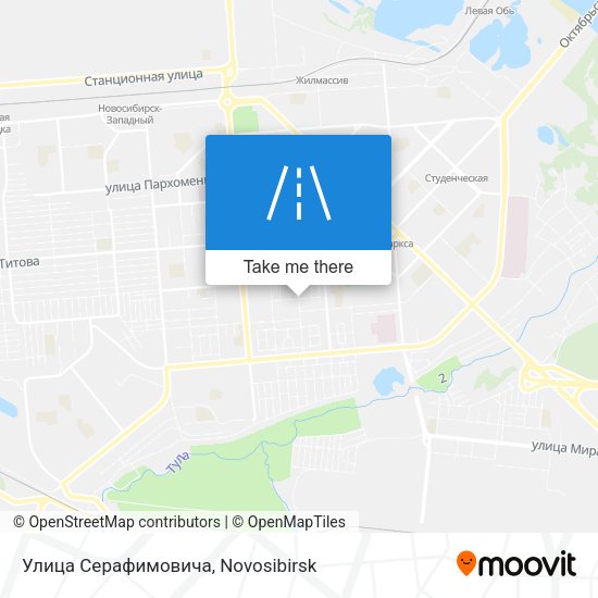 Улица Серафимовича map