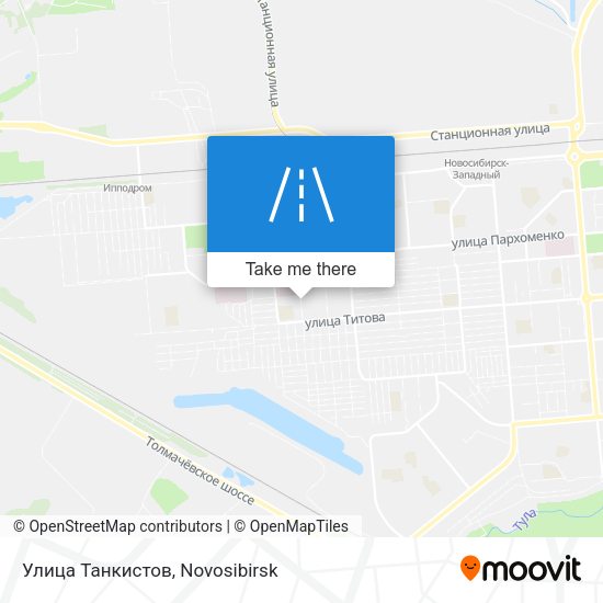 Улица Танкистов map