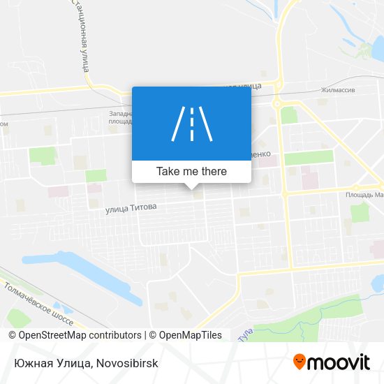 Южная Улица map