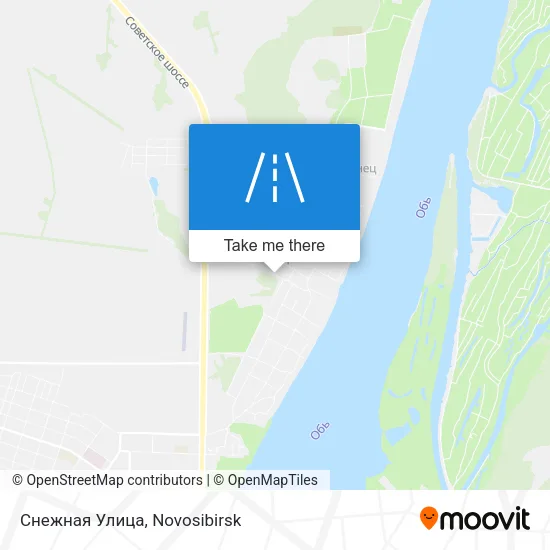 Снежная Улица map