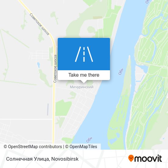 Солнечная Улица map