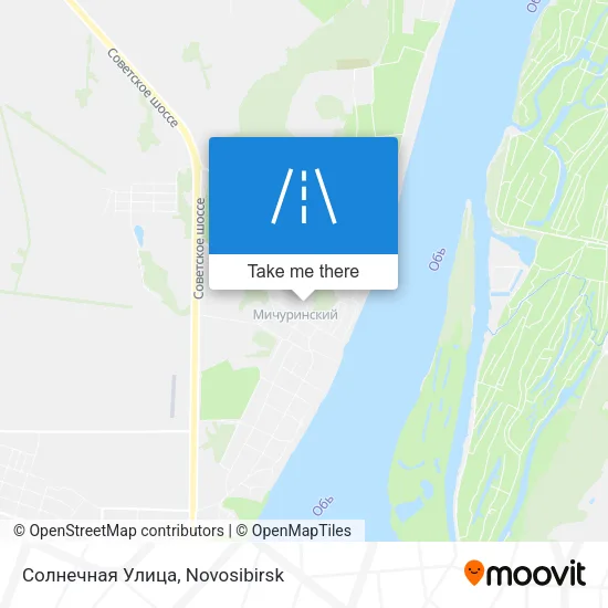 Солнечная Улица map