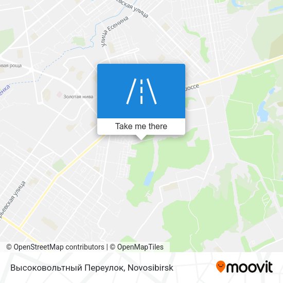 Высоковольтный Переулок map