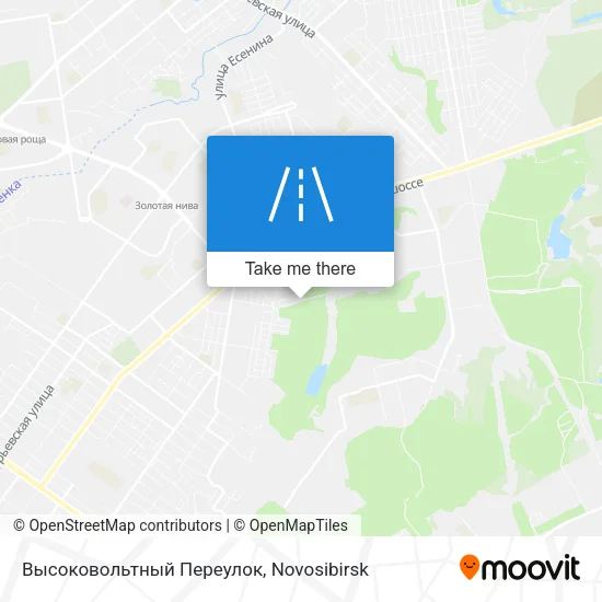Высоковольтный Переулок map