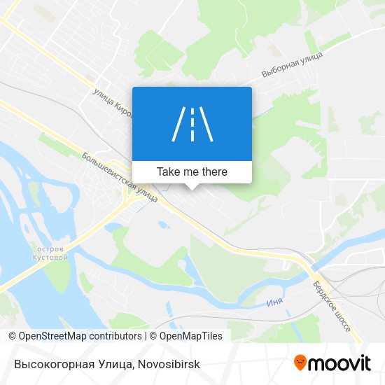 Высокогорная Улица map