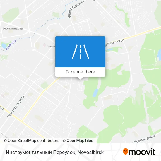 Инструментальный Переулок map