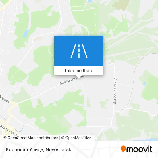 Кленовая Улица map