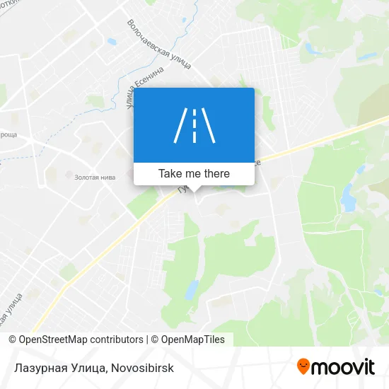 Лазурная Улица map