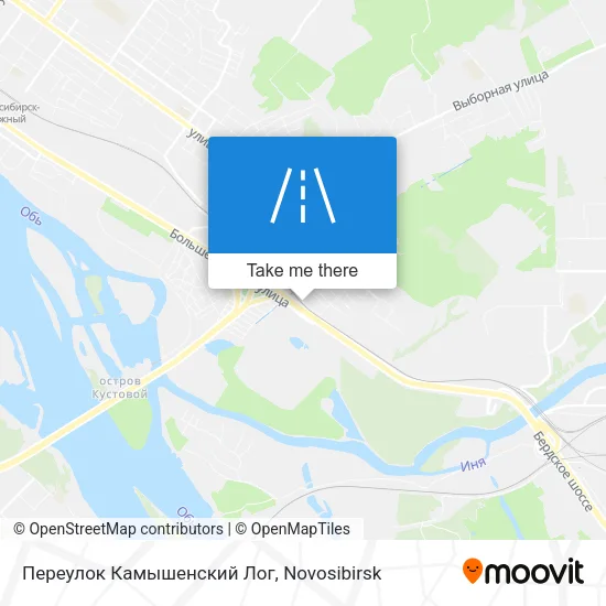 Переулок Камышенский Лог map