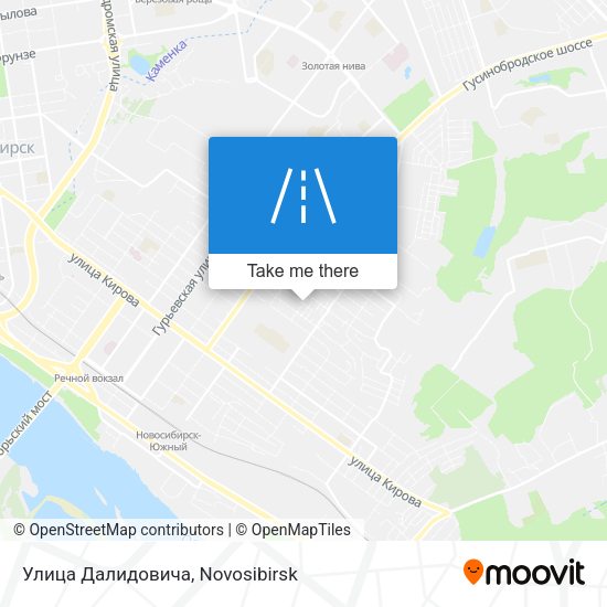 Улица Далидовича map