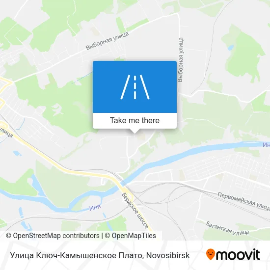 Улица Ключ-Камышенское Плато map