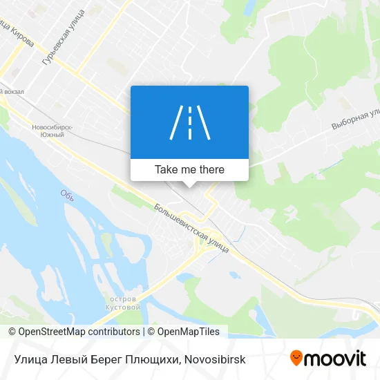 Улица Левый Берег Плющихи map