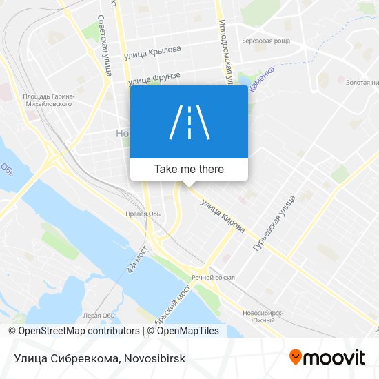 Улица Сибревкома map
