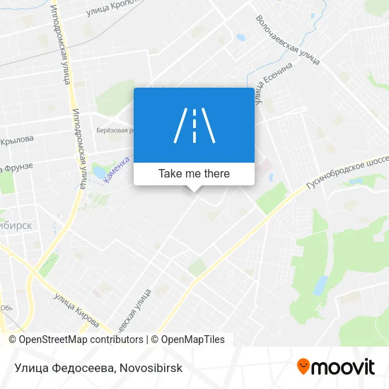 Улица Федосеева map