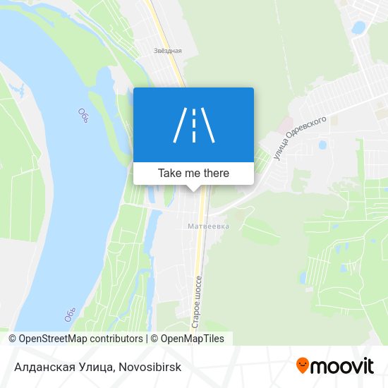 Алданская Улица map