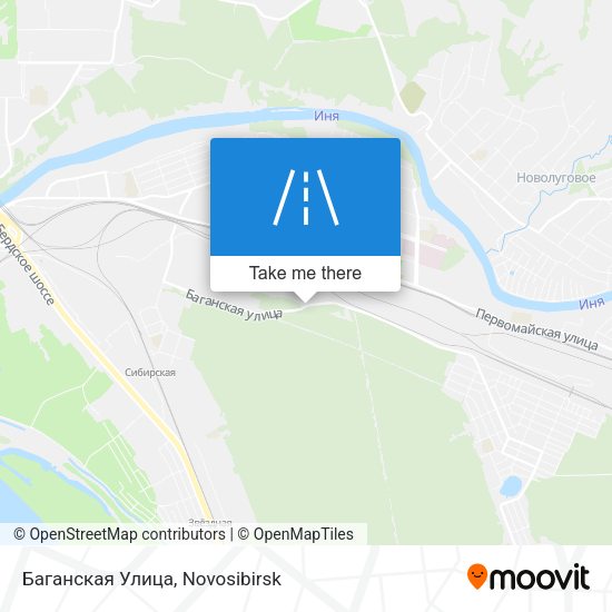 Баганская Улица map