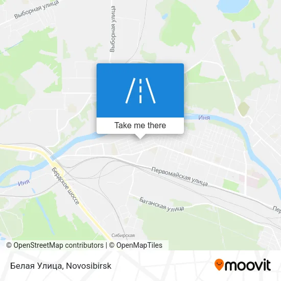 Белая Улица map