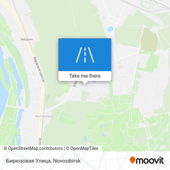 Бирюзовая Улица map