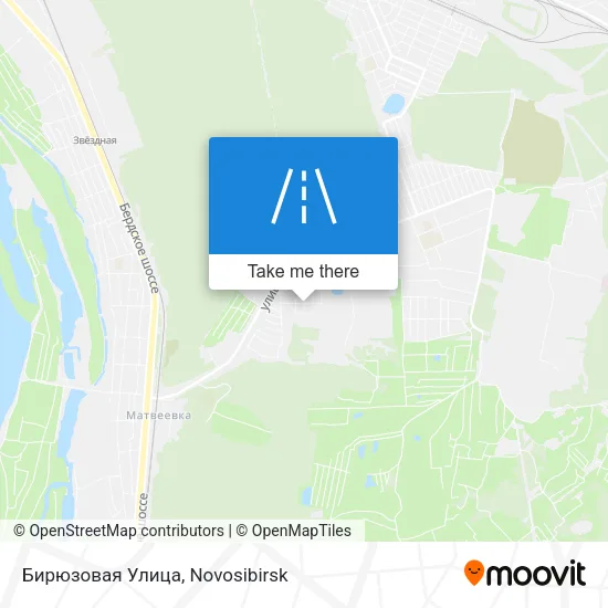 Бирюзовая Улица map