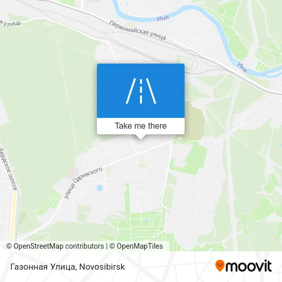 Газонная Улица map