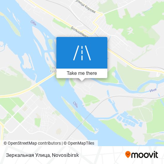Зеркальная Улица map