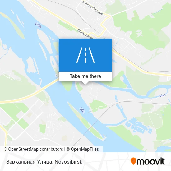 Зеркальная Улица map