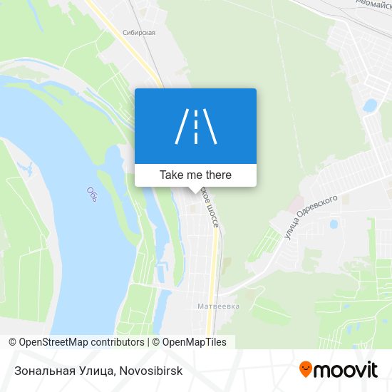 Зональная Улица map