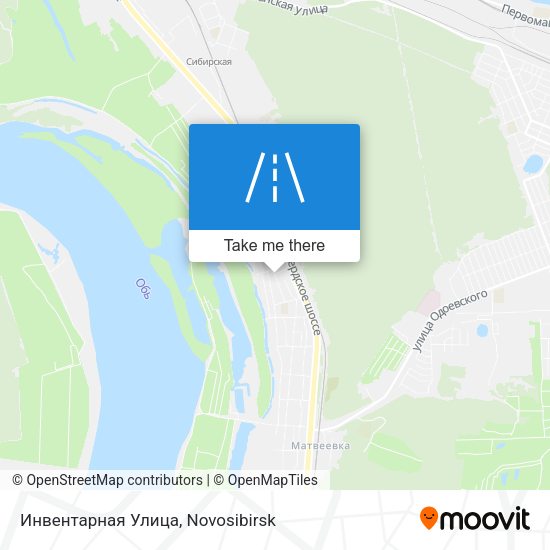 Инвентарная Улица map