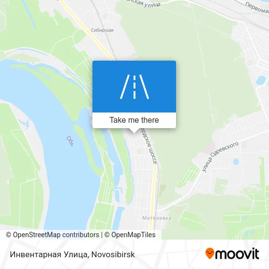 Инвентарная Улица map