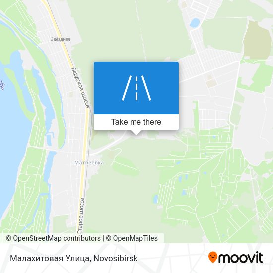 Малахитовая Улица map