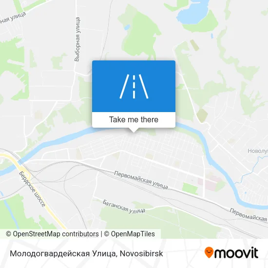 Молодогвардейская Улица map