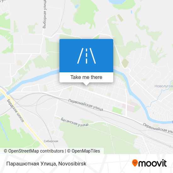 Парашютная Улица map