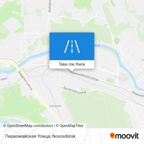 Первомайская Улица map