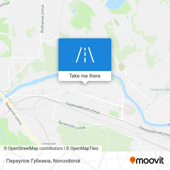 Переулок Губкина map