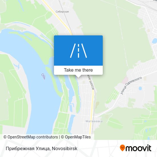 Прибрежная Улица map