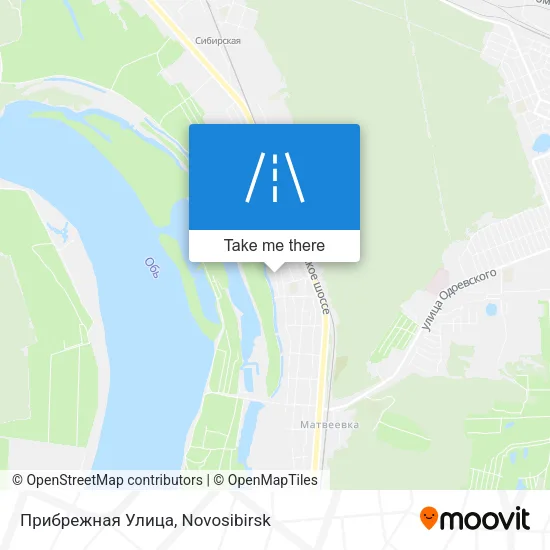 Прибрежная Улица map