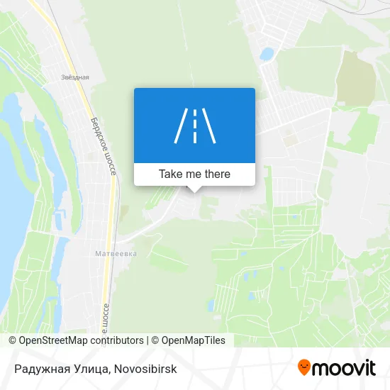 Радужная Улица map