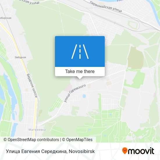 Улица Евгения Середкина map