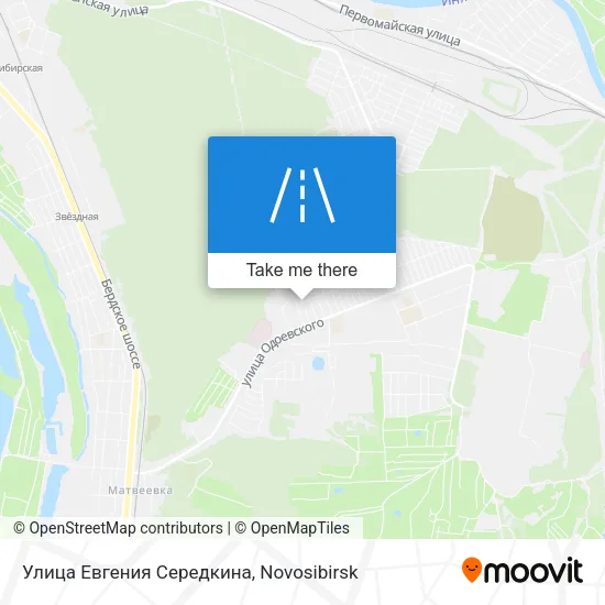 Улица Евгения Середкина map