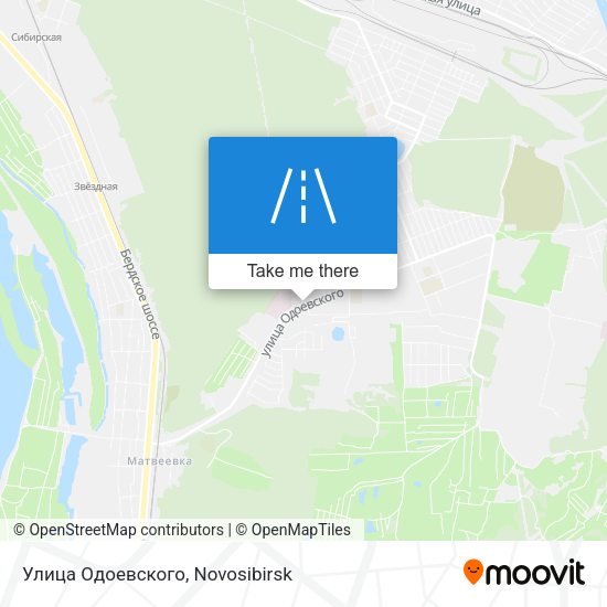 Улица Одоевского map
