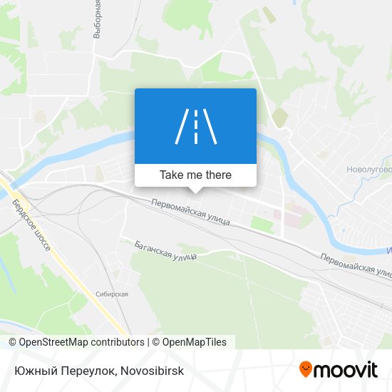 Южный Переулок map